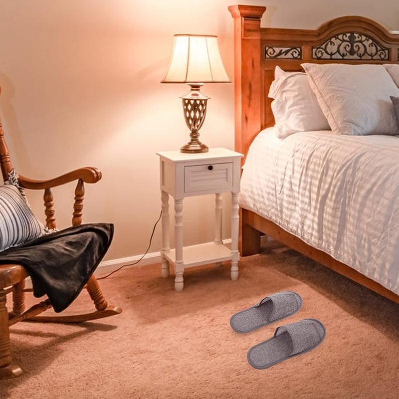Cabilock 10 Pairs Disposable Closed Toe Guest Slippers Soft Lightweight For Home Hotel Travel - Image 5